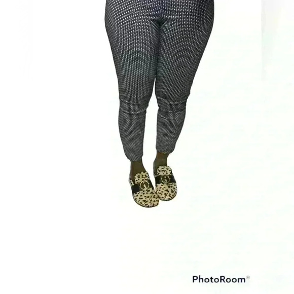 Blue and white leggings with spandex - Picture 2 of 4